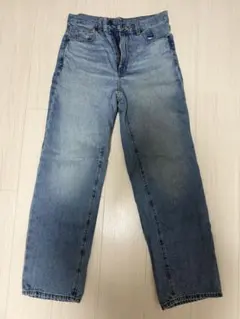 ハイウエストストレートジーンズ　デニム　Mのサムネイル