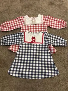 チェック柄ワンピース 80cm futafuta