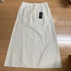 URBAN RESEARCH DOORS ベイカーロングスカート アイボリーのサムネイル