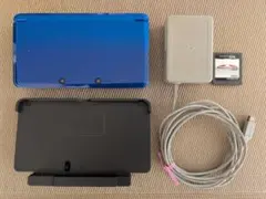 Nintendo 3DS 本体 青 タッチペン ACアダプター付き　ソフトおまけ