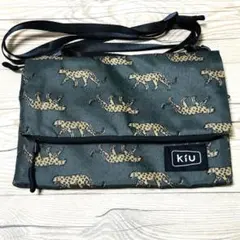 ☆ KiU ☆ キウ　 サコッシュ 　レオパード柄　　カーキ