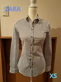 ZARA BASIC ストライプシャツ