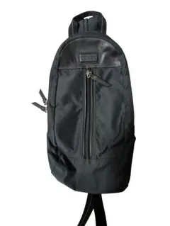 Coach コーチ ボディバッグ ナイロン レザーブラック スリングバッグ