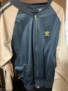 【ヴィンテージ】adidas トラックジャケット トレフォイルロゴ ネイビー