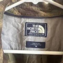 THE NORTH FACE ボーダー柄フランネルシャツジャケット M