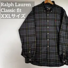 ラルフローレン 長袖シャツ XXL チェック グリーン クラシックフィットのサムネイル