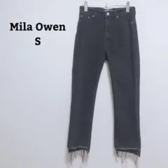 ミラオーウェン　デニム　ジーンズ　テーパード　ストレッチ　カットオフ　Ｓ