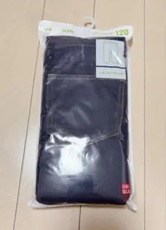 【新品未開封】ユニクロ レギンス10分丈/120/ネイビー
