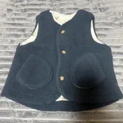 ドンマイ様専用　UNIQLO ベビー　くまちゃん柄ボアフリースベスト70㎝