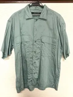 【niko and ... 】半袖シャツ M グリーン　綿100%