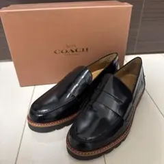 値下げ　新品未使用 コーチ COACH ローファー コインローファー レザー