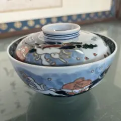 源右衛門　染錦波兎絵　雑煮碗　蓋物1ケのサムネイル