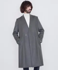 UNITED TOKYOカシミア混ビーバーVネックコートほぼ未使用