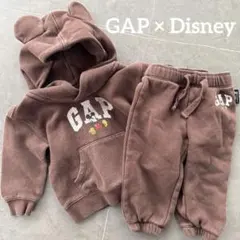 babyGAP【80】ディズニー ミッキー セットアップ ブラウン 12-18m