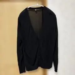 ユニクロ　ライトVネックカーディガン　ブラック　3XL ①