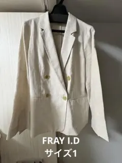 【美品】FRAY ID フレイアイディーソフトフィニッシュリネンジャケットのサムネイル