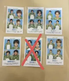 美少年　証明写真5枚セットと集合証明写真