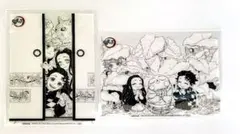 鬼滅の刃 原画集 特典 PVC透明マット 炭治郎 禰豆子 善逸 伊之助 中国限定