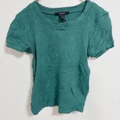 美品✨ FOREVER21 グリーン Tシャツ 【S】 半袖 カットソー 緑