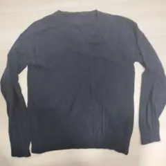 【美品】無印のニット セーター ネイビー Mサイズ