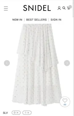 【完売品】SNIDEL♡Sustainableバリエーションティアードスカート