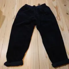 黒 コーデュロイ ロングパンツ 130