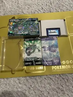 ポケットモンスター　エメラルドの箱、説明書。サファイアのカセット、説明書