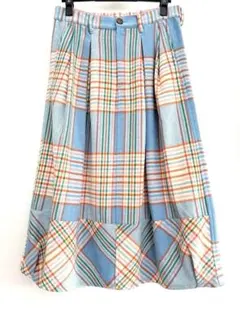 アズノウアズ◇ウール混チェック柄スカート