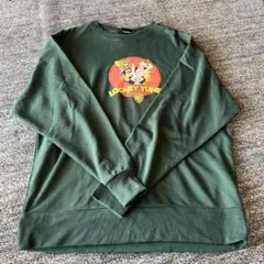 ルーニー・テューンズ 長袖トレーナー ダークグリーン