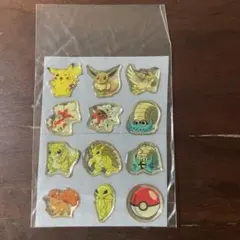 ポケモン　初代　ぷくぷくシール　金縁　レトロ