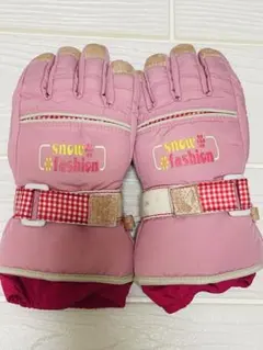 スノーファッション ピンク グローブ