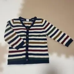 H&M ストライプ カーディガン 約90サイズ
