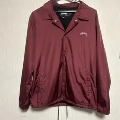Stussy コーチジャケット バーガンディ Sサイズ