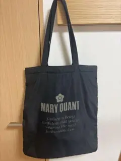 MARY QUANT ブラックトートバッグ