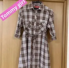 Tommy girl トミーガール　シャツワンピース