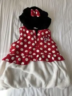 ミニーちゃんコスプレ　コスチューム　ふわふわベスト　冬　もこもこベスト　なりきり