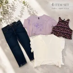 ZARA H&Mトップス＆デニム 4点セットのサムネイル