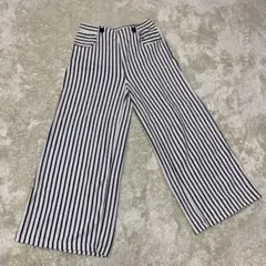 ストライプ ワイドパンツ