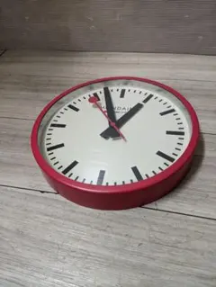 モンディーン ウォールクロック25cm RED - メルカリ