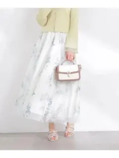 【26SS】プロポーションボディドレッシング 花柄チュールスカート