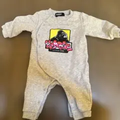 XLARGE KIDS 70 ゴリラプリントロンパース