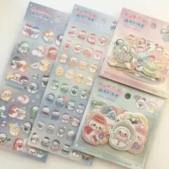 ★セリア/キャンドゥ★シール★きゅるふわゆきだるま　４種セット★SnowMan