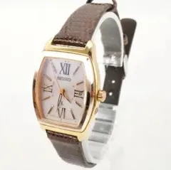 稼動品 SEIKO セイコー トノーケース カラーストーン 薄ピンク 腕時計