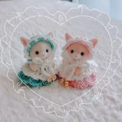 みあ様の　ミニチュアドール用ハンドメイドお洋服2着