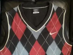 ナイキ　アーガイルニットベストXL