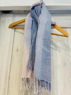 グラデーションストール（紫からピンク）