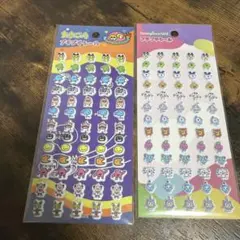 セリア　たまごっちプチプチシール　2種セット