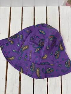 スツゥーシー　STUSSY ペイズリー柄 紫 バケットハット