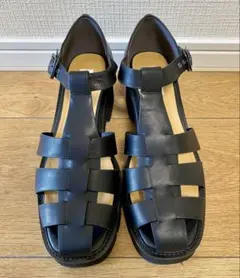 CAMPER クロスストラップサンダル ブラック - メルカリ