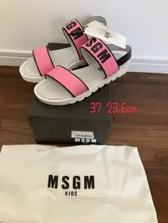 MSGM KIDS ロゴサンダル 37 23.6cmのサムネイル